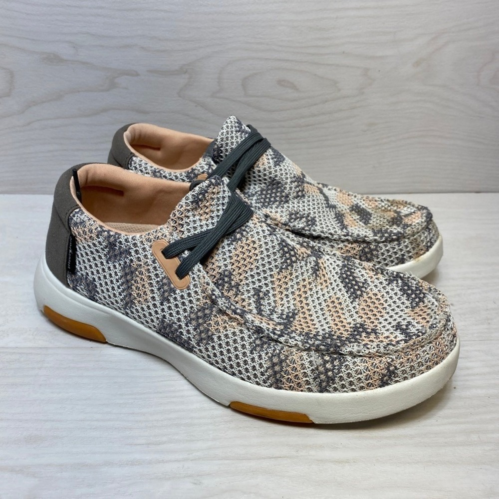 Orthocomfoot Mens Camo Mesh Slip On Walking Shoes Grey Tan ZGBX11G EU 40 US 7.5